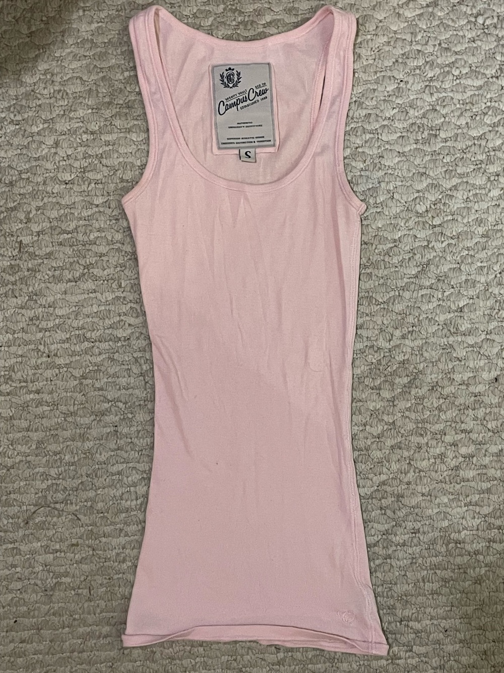Vintage Campus Crew Pink Tank